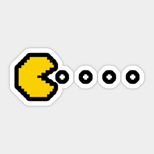 8 bit pacman Sticker